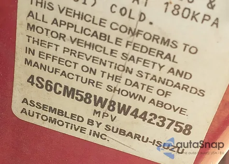 1998 Honda Passport Ex/Lx из США, поврежденный, VIN 4S6CM58W8W4423758